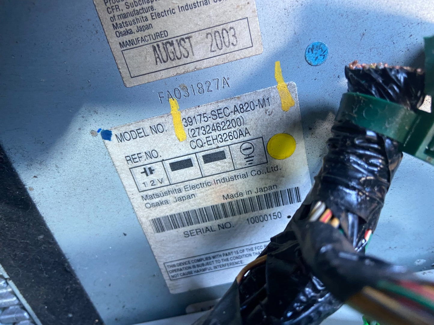 2006 2008 Acura TL Screen Display Navigation Radio Climate Control OEM T4295 DG6