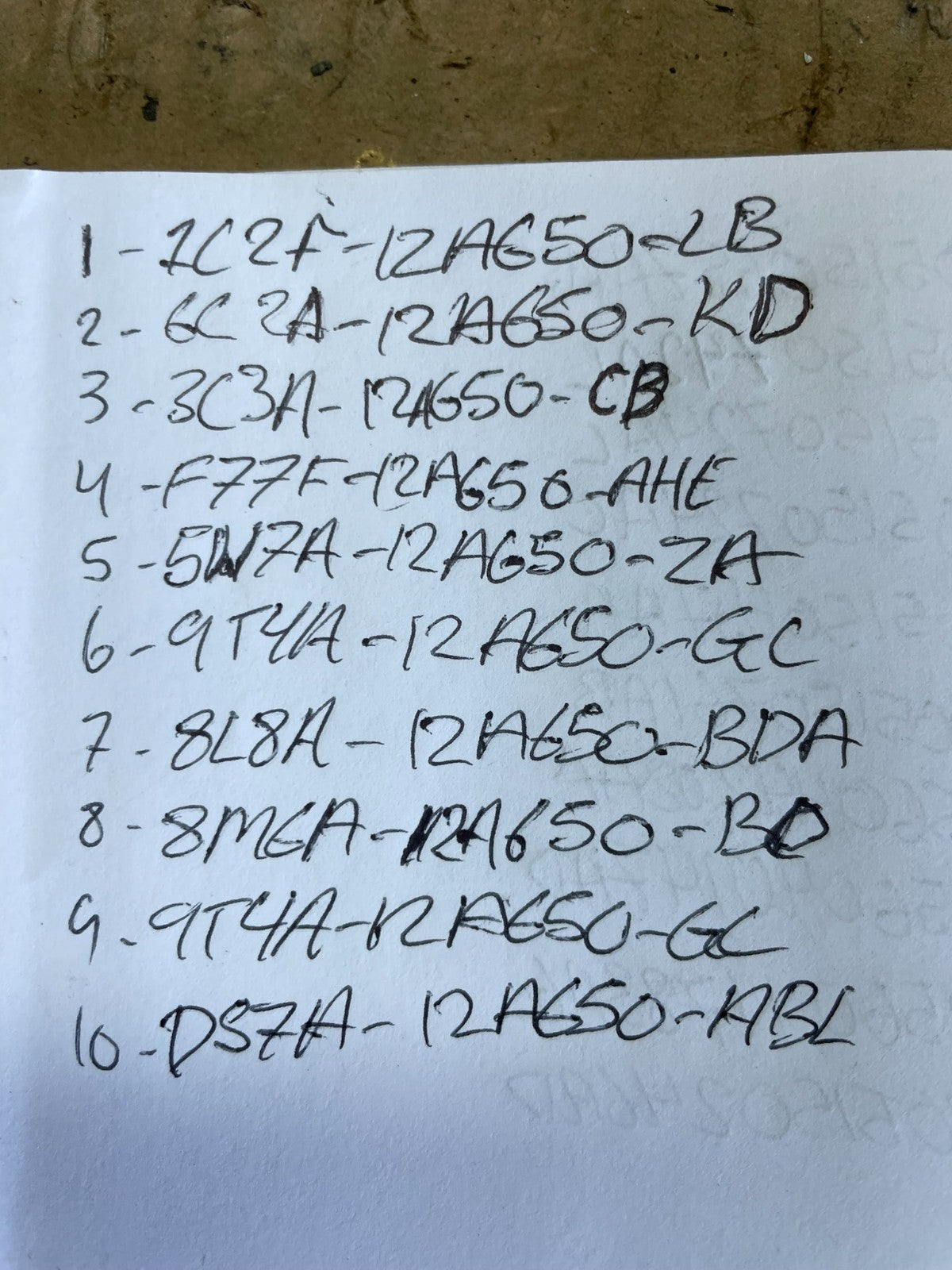 Mix of 10 Ford ECM Engine Computer Module AB75522