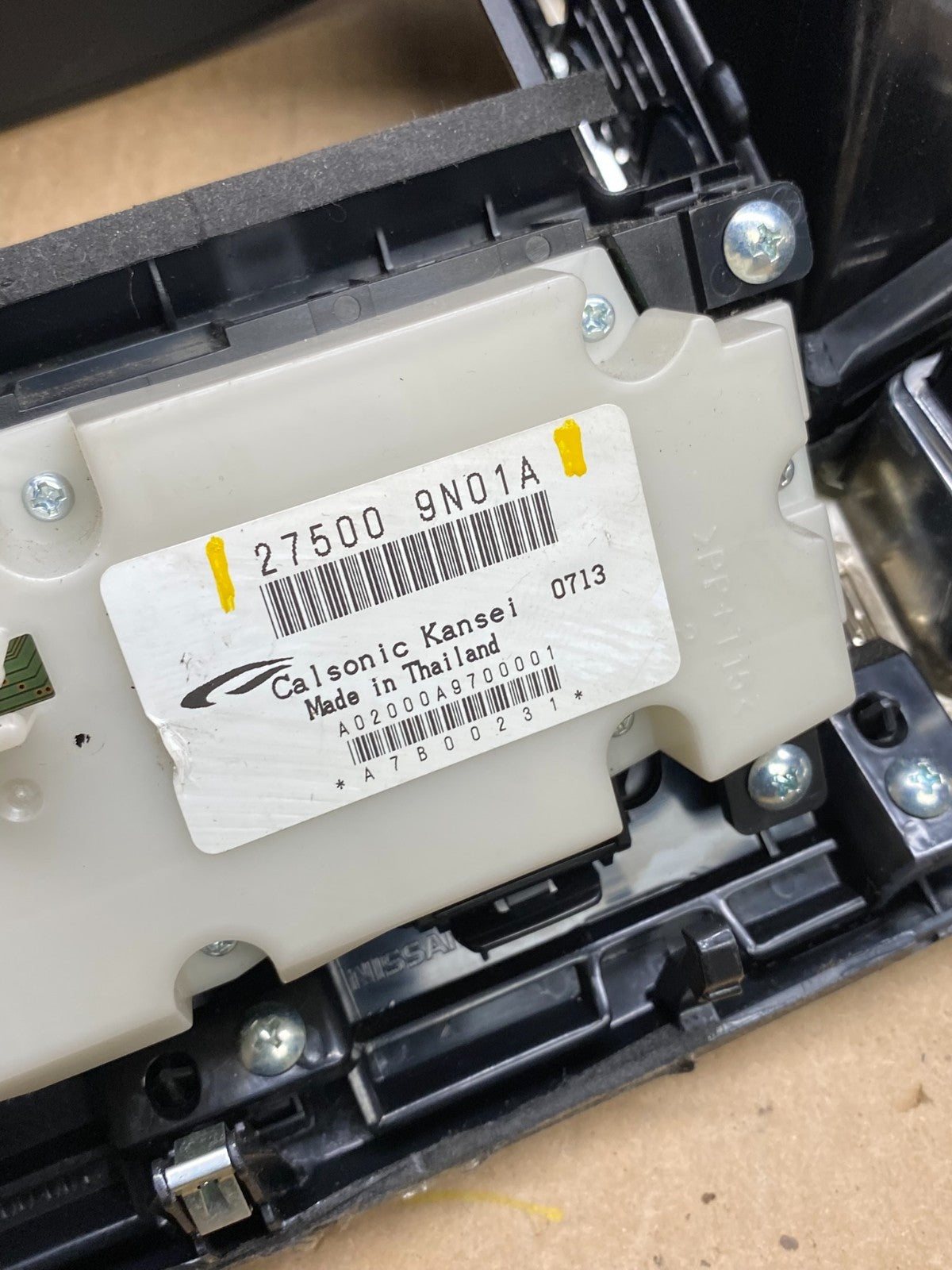 2009-2014 Nissan Maxima Center Console Climate Control Radio Bezel T4401 DG6