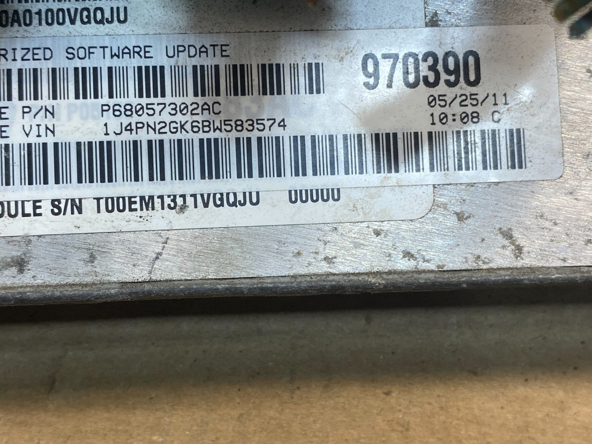 2011 Jeep Liberty 3.7L PCM ECM ECU Engine Control Module p68057302ac AH3365 DG2