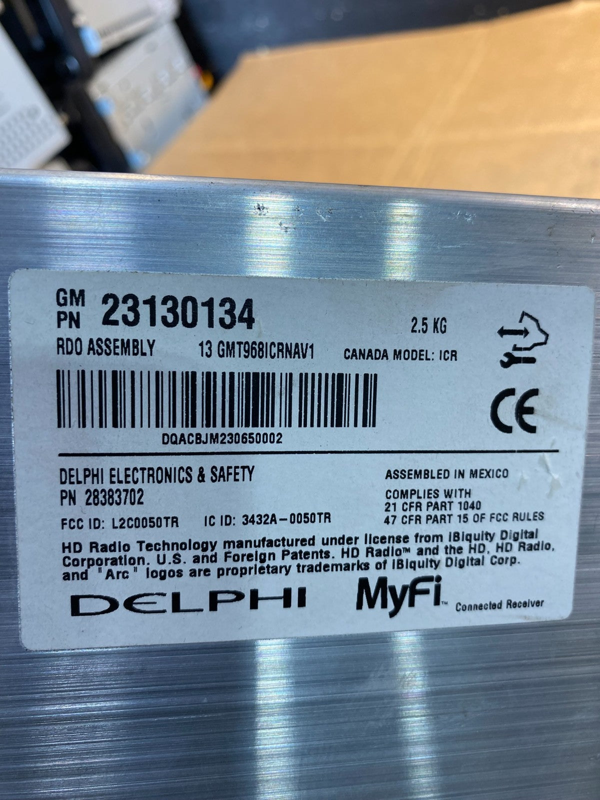 2013 2014 GMC Acadia Radio Display Screen AM/FM AUX AB3712 DG6