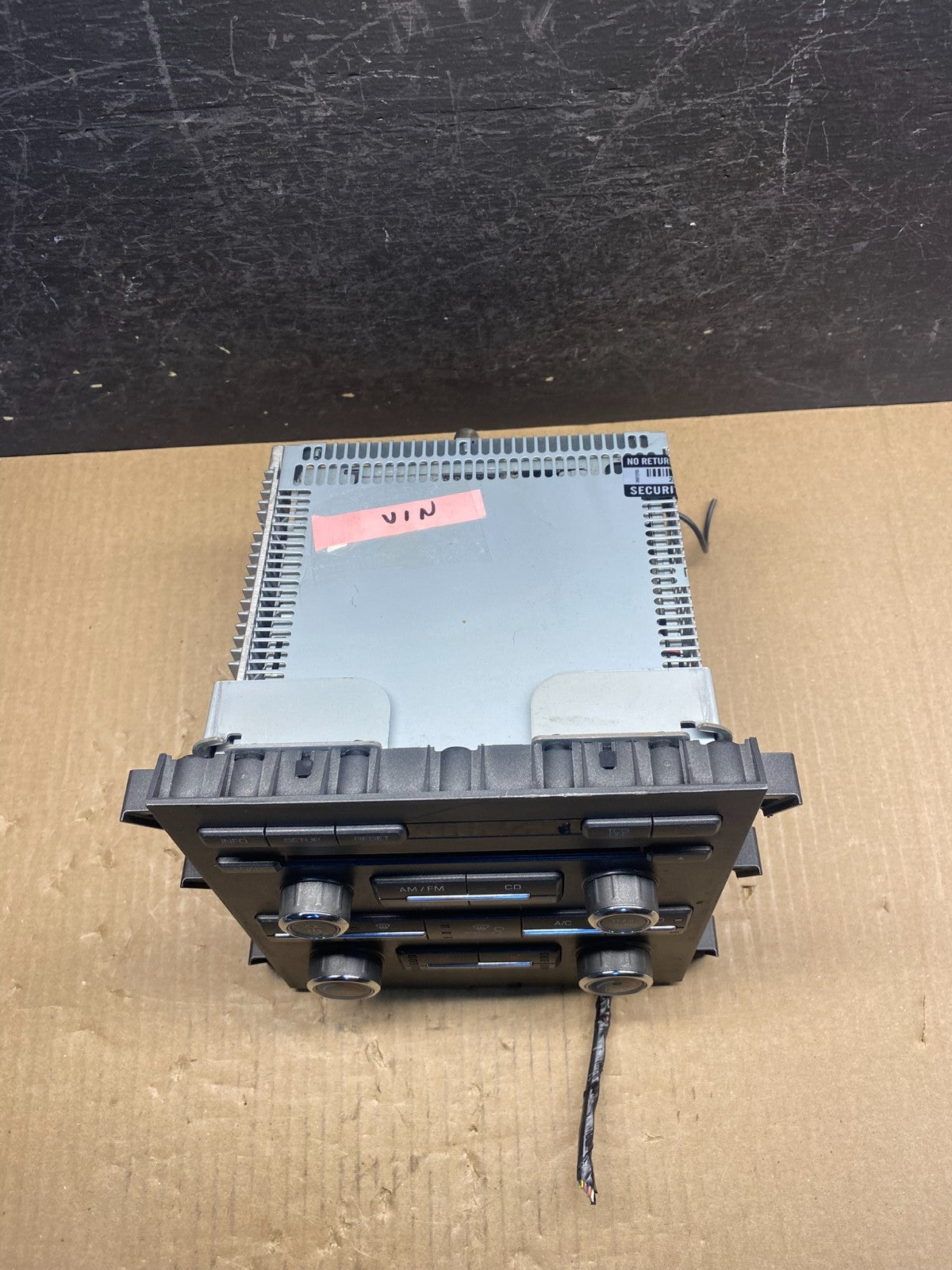 2010 Lincoln Mkz Radio Navigation Hvac Climate Control Panel AG3833 DG3