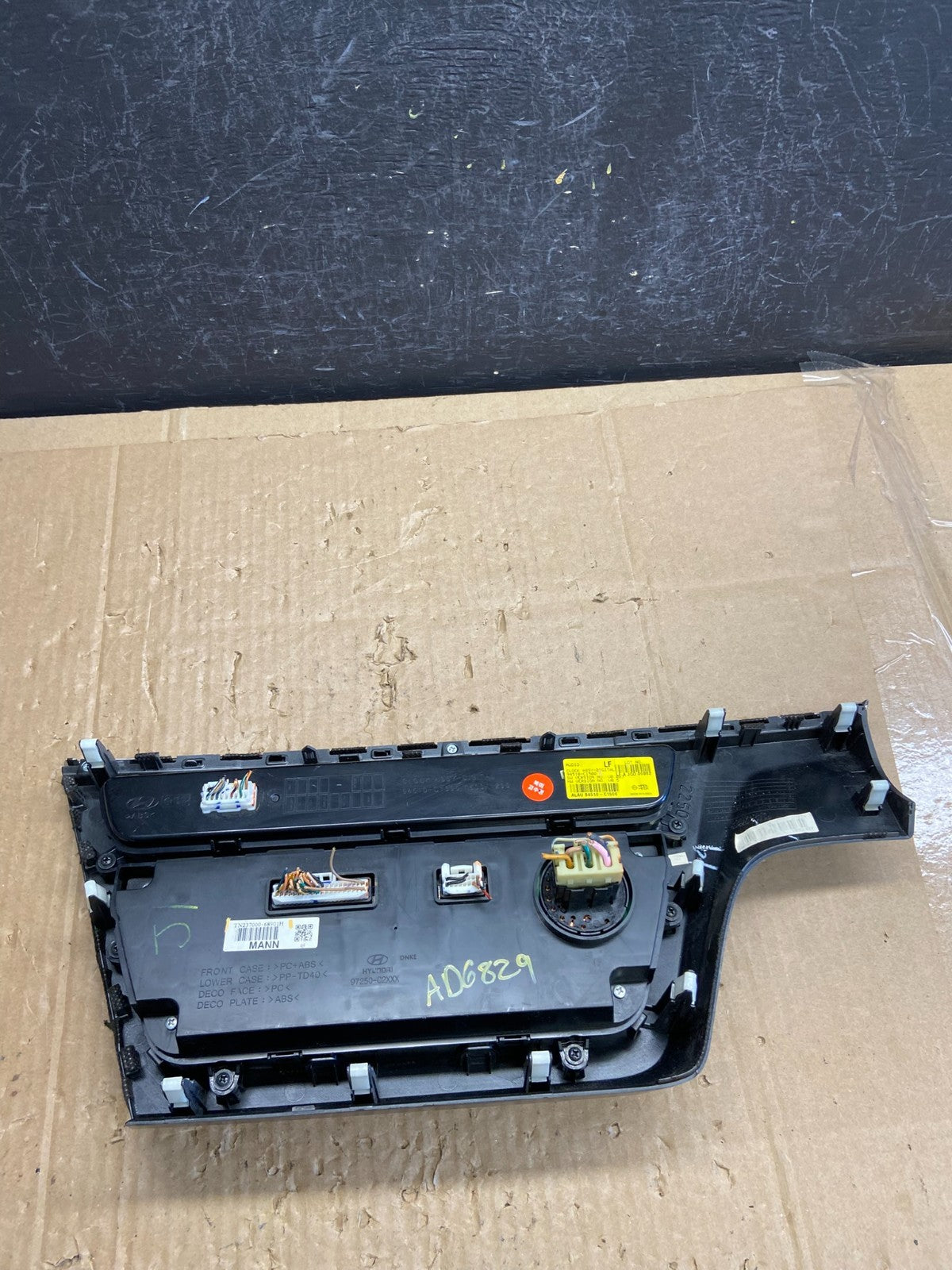2015 to 2017 Hyundai Sonata Ac Heater Climate Control AD6829 DG4