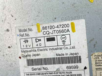 2006 to 2009 Toyota Prius OEM Radio AM/FM CD Player Oem W0010 DG7