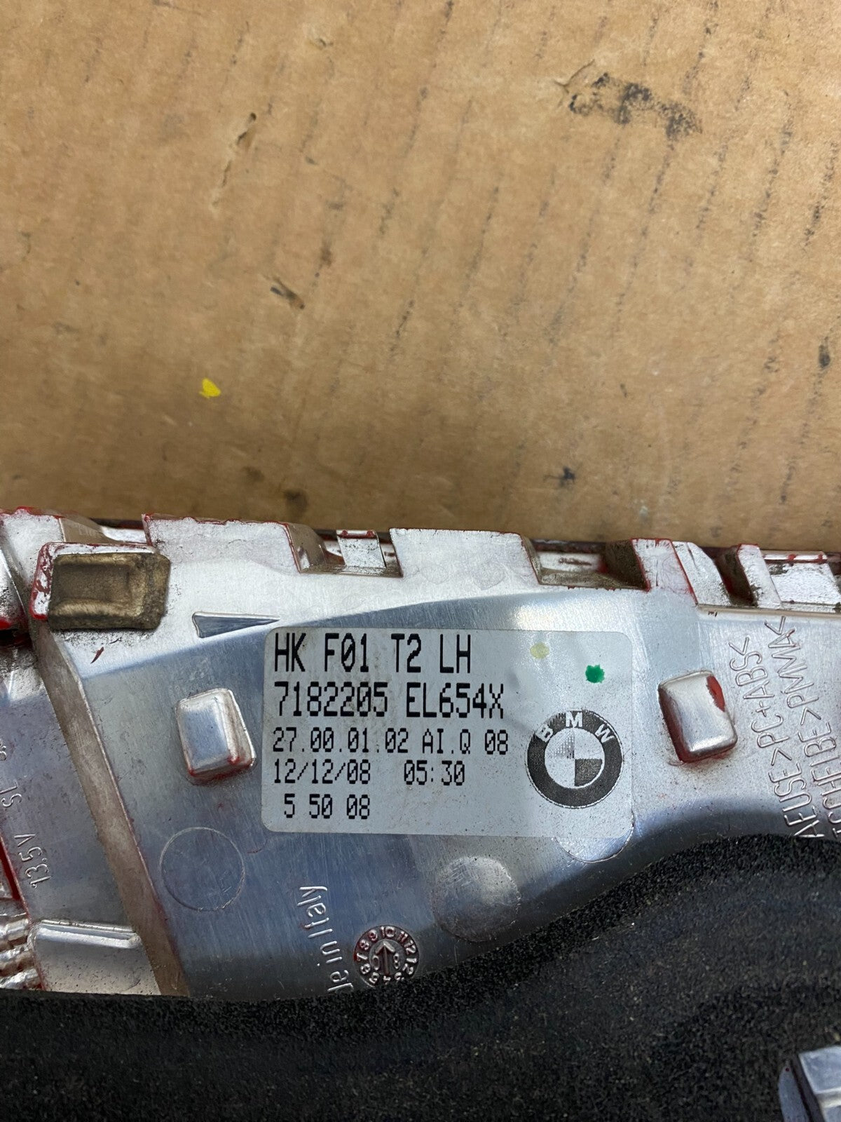 2009 - 2012 Bmw 7-Series F01 F02 750i Left Driver Inner Tail Light G2433 KC5