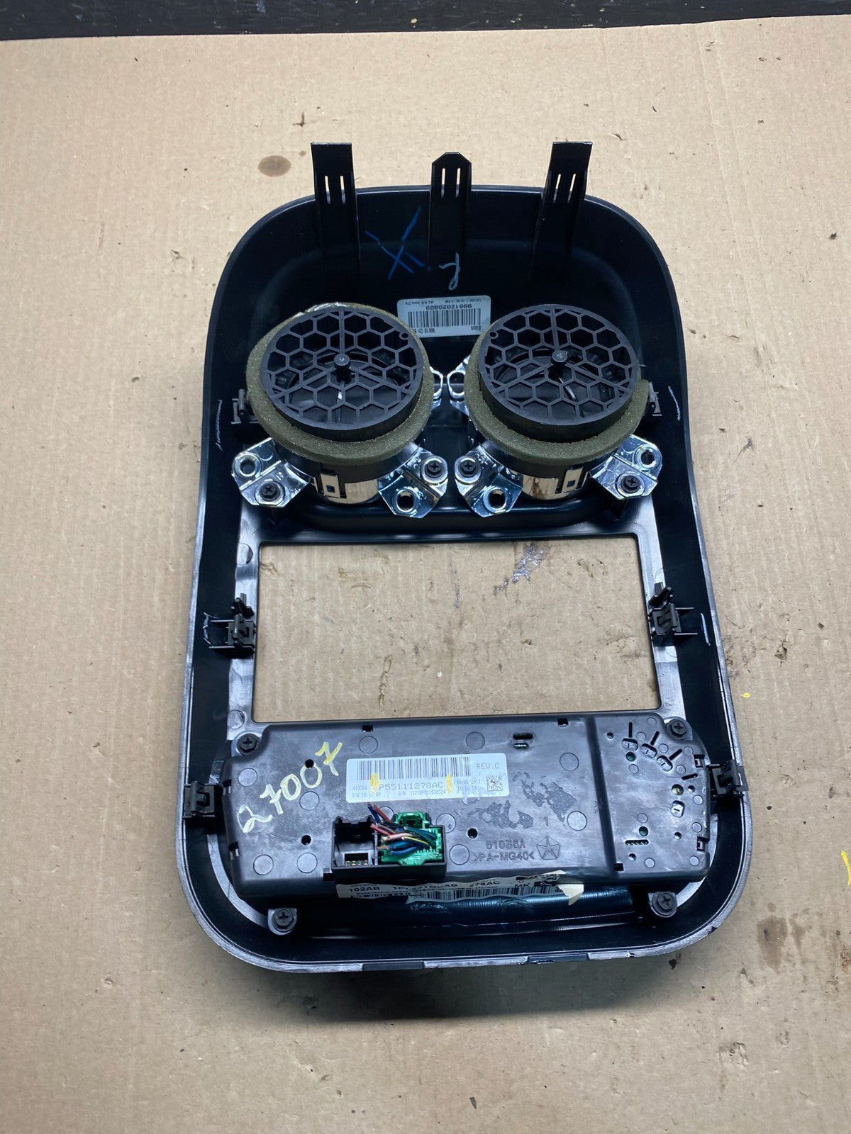 2011 to 2017 Jeep Compass Dash Climate Temperature Control Radio Bezel Q7007 DG5