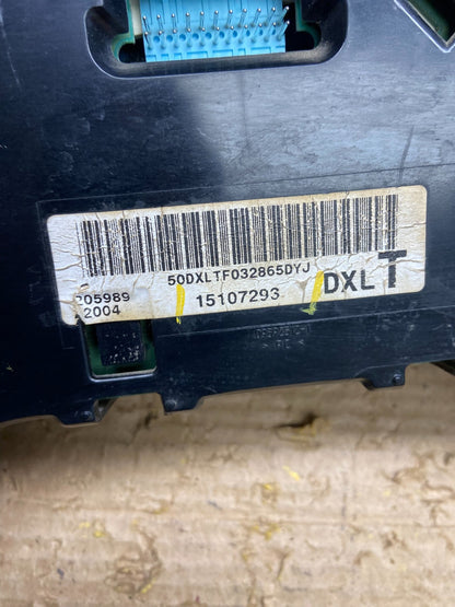 2004 to 2007 Chevrolet Express Speedometer Cluster Gauge OEM W3426 DG6