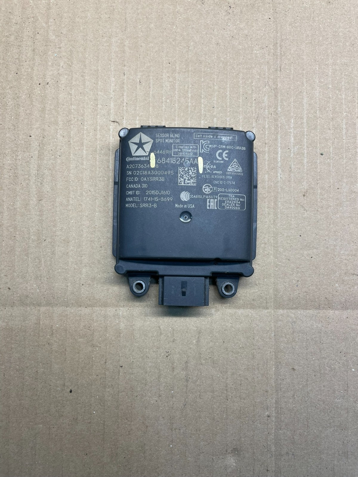 2016 - 2020 Jeep Grand Cherokee Blind Spot Radar Warning Sensor ai5200 DG0
