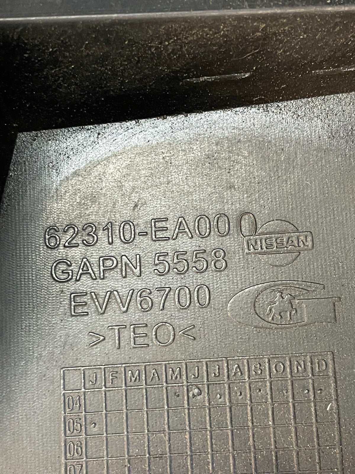 2005 2006 2007 2008 Nissan Xterra Front Upper Grill Grille ad5747 DG5