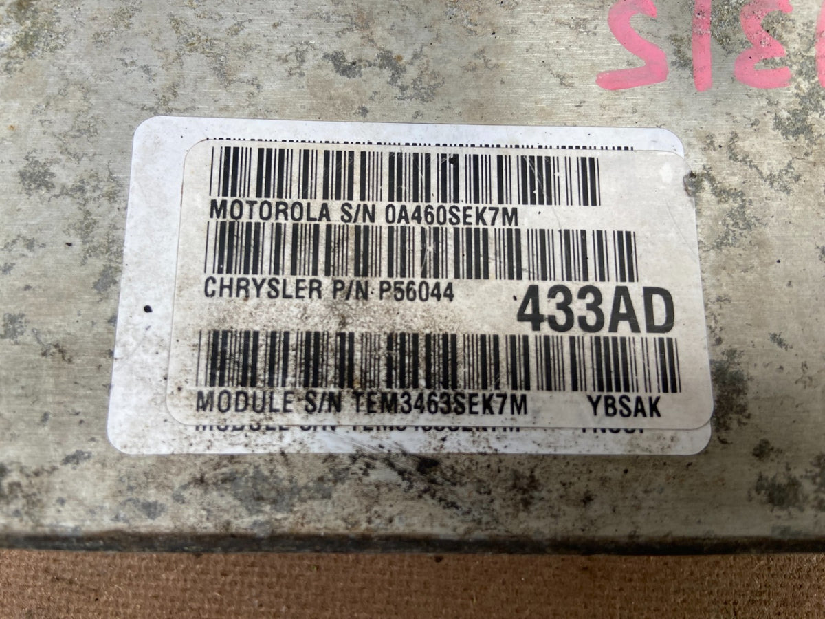 2004 Jeep Wrangler 4.0L Engine Control Module ECU ECM P56044433AD AD2910 DG2