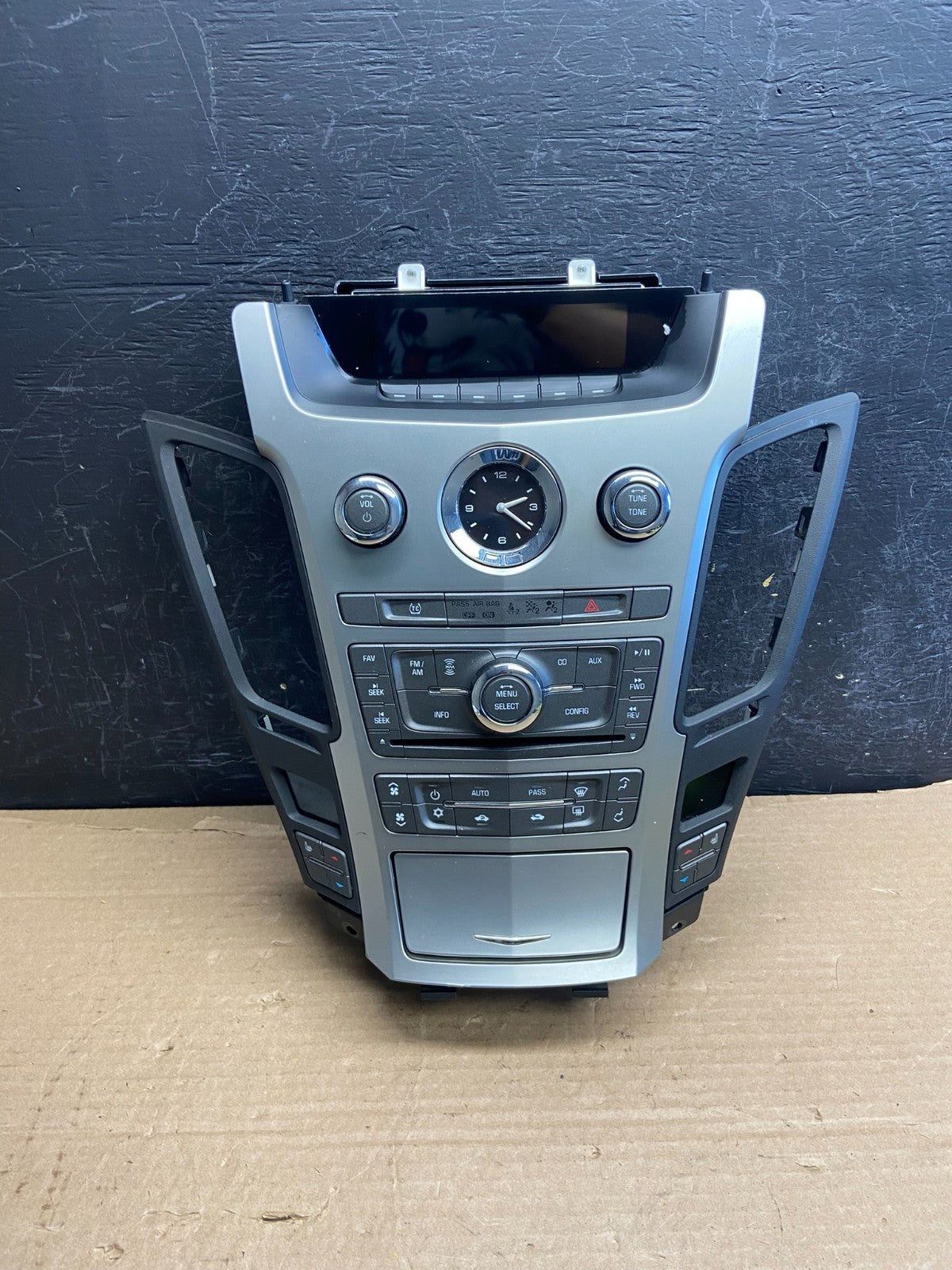 2008-2012 Cadillac CTS A/C Heater Radio Climate Control Panel Bezel OE AF2580 DG0