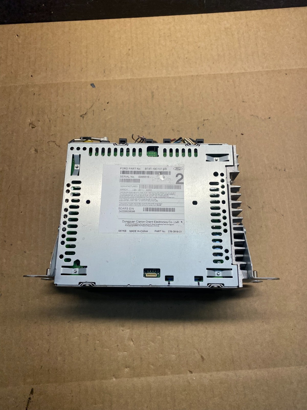 2011 Ford Edge Radio Cd Mechanism Receiver ag7309 DG4