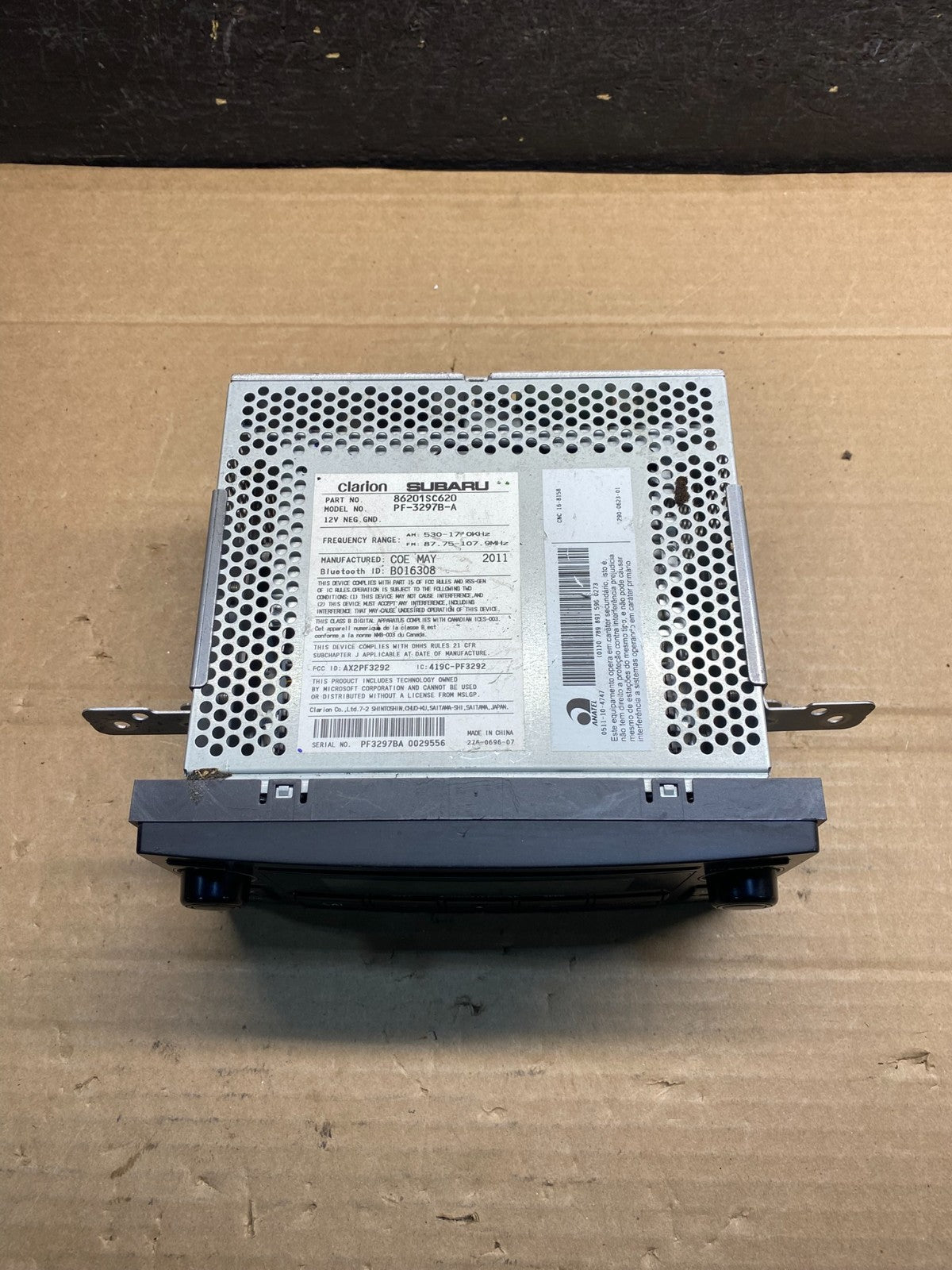 2009 to 2013 Subaru Forester Radio CD Player AUX AM/FM AE8176 DG3