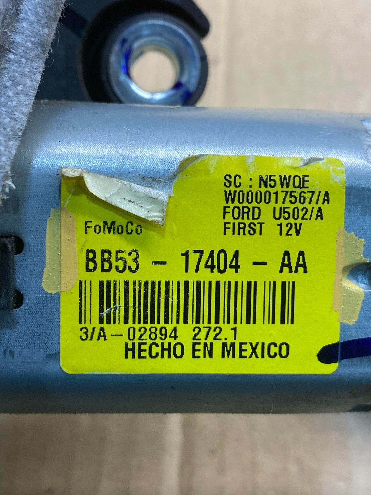 2011 to 2019 Ford Explorer Rear Windshield Wiper Motor OEM AC0872 DG6