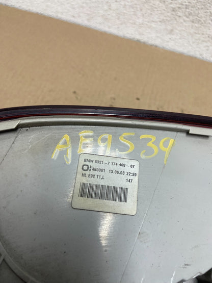2007 to 2010 BMW M3 328i 335i Coupe Left Driver LH Tail Light AE9539 DW6