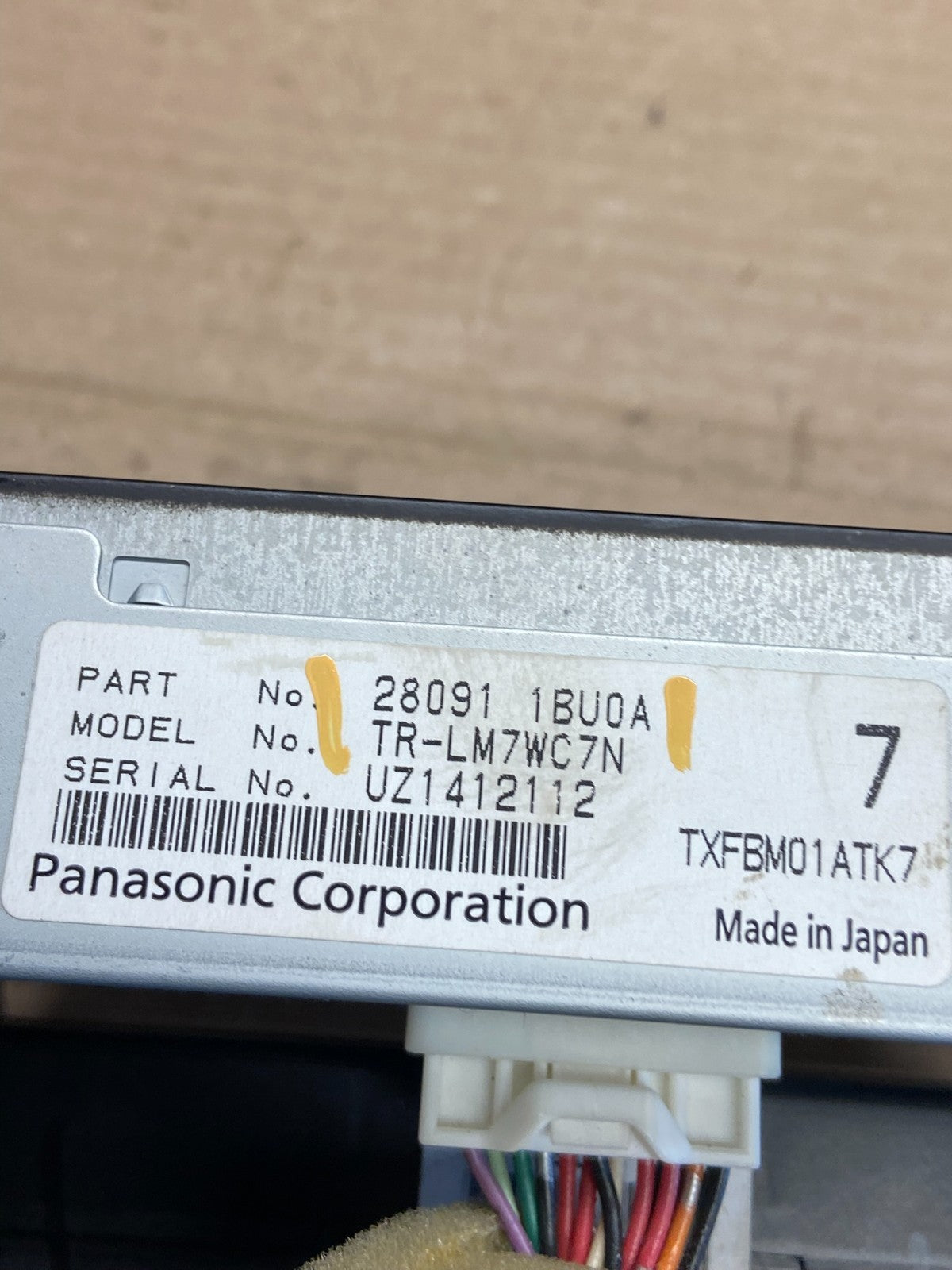 2011 - 2012 Infiniti G35 Information Display Screen 280911BU0A AH1525 DG6