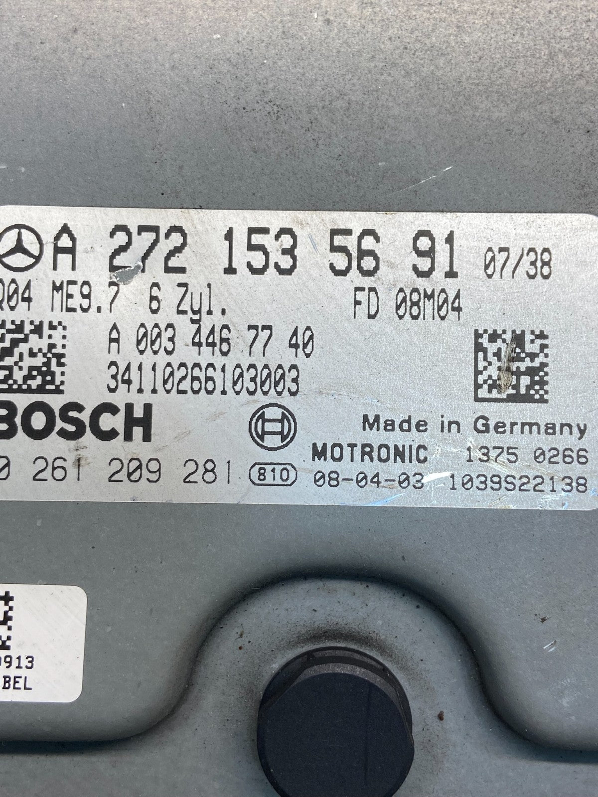 2008 to 2012 Mercedes C300 E350 Engine Computer Module ECM ECU AE4715 DW2
