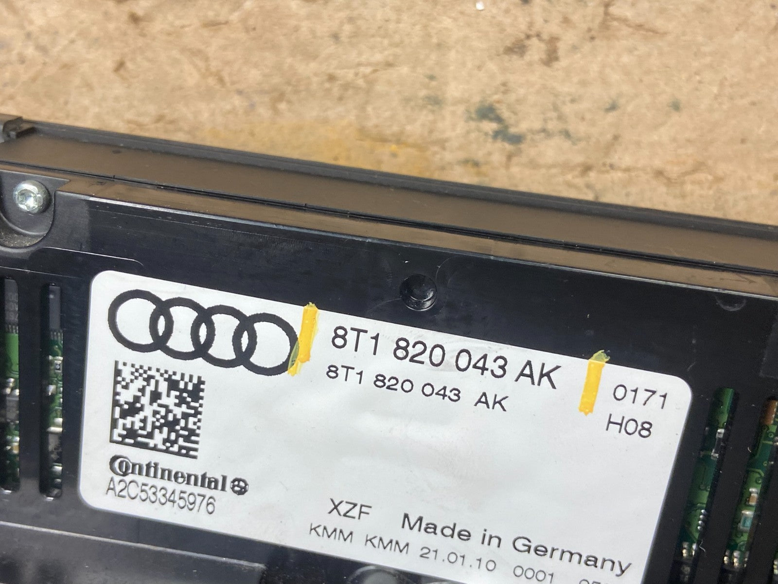2009 - 2012 Audi A4 A5 Front Heater AC Climate Control Panel Oem Z2016 DG5