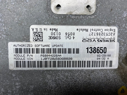 2007 Jeep Compass Patriot 2.0L ECM Engine Computer Module P68044226aa D8945 DG12