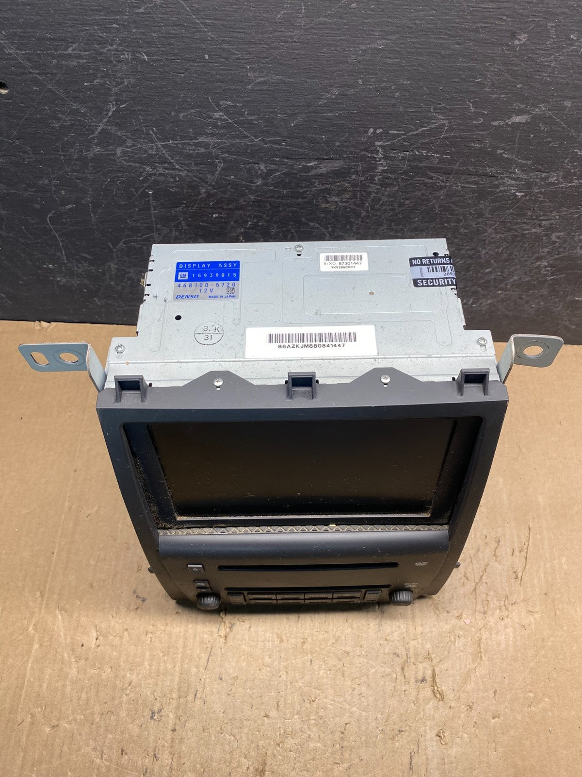 2005 to 2009 Cadillac Sts Radio 6 Disc Screen Display CD Player AE7868 DW3
