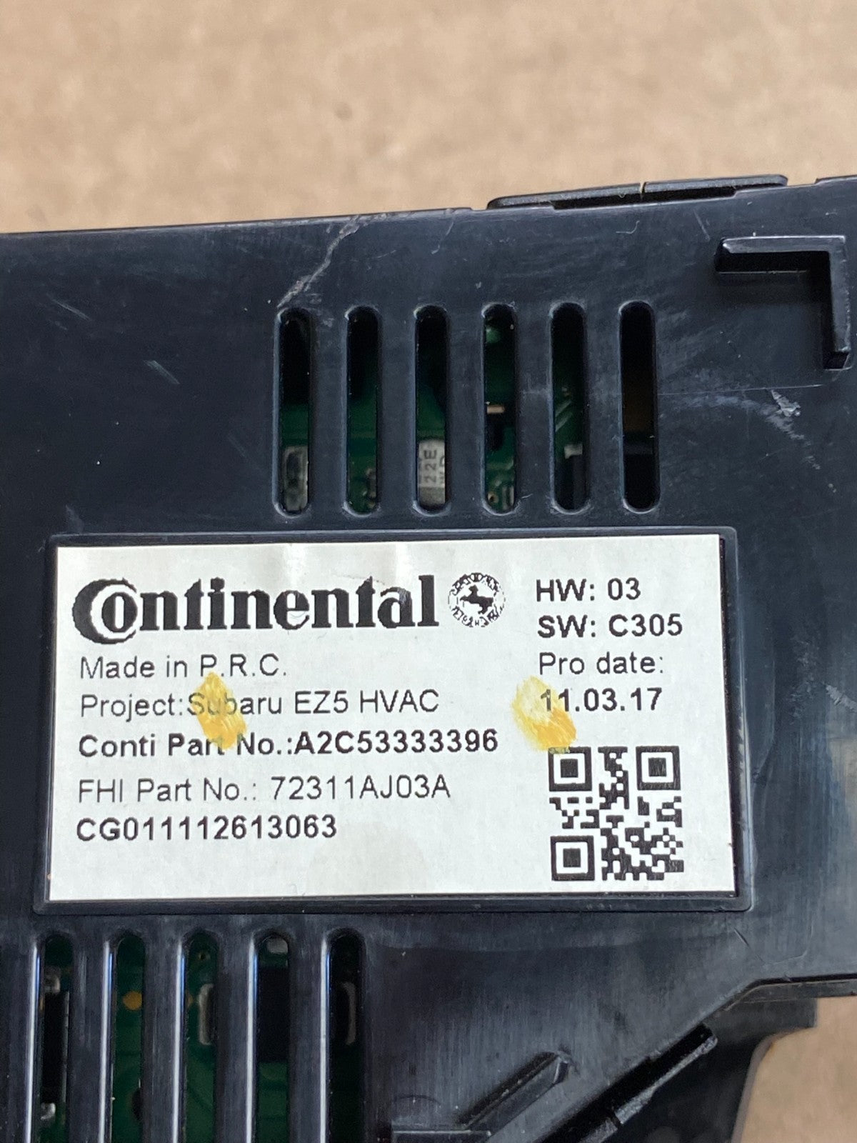2010 - 2014 Subaru Outback Legacy A/C Heater Climate Control Unit AF2403 DG5