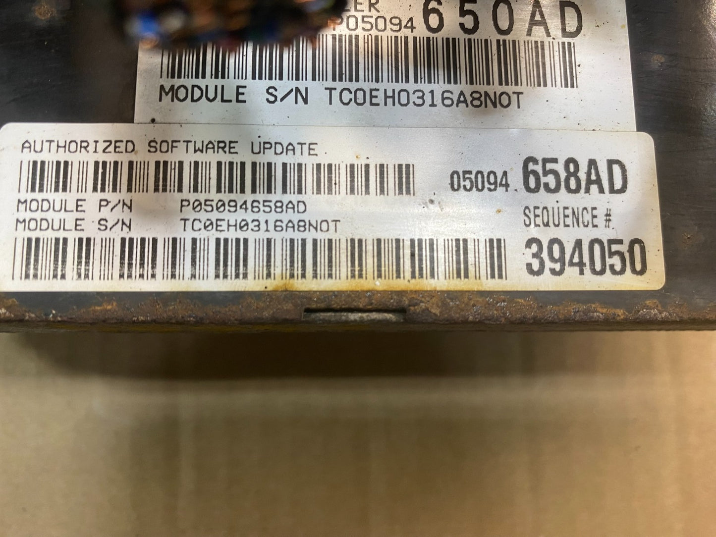 2006 Chrysler Town Country Caravan 3.3L Engine Control ECU p05094658ad AC0419 DG2