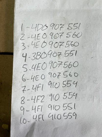 Mix of 10 Audi ECM Engine Computer Module AB30952