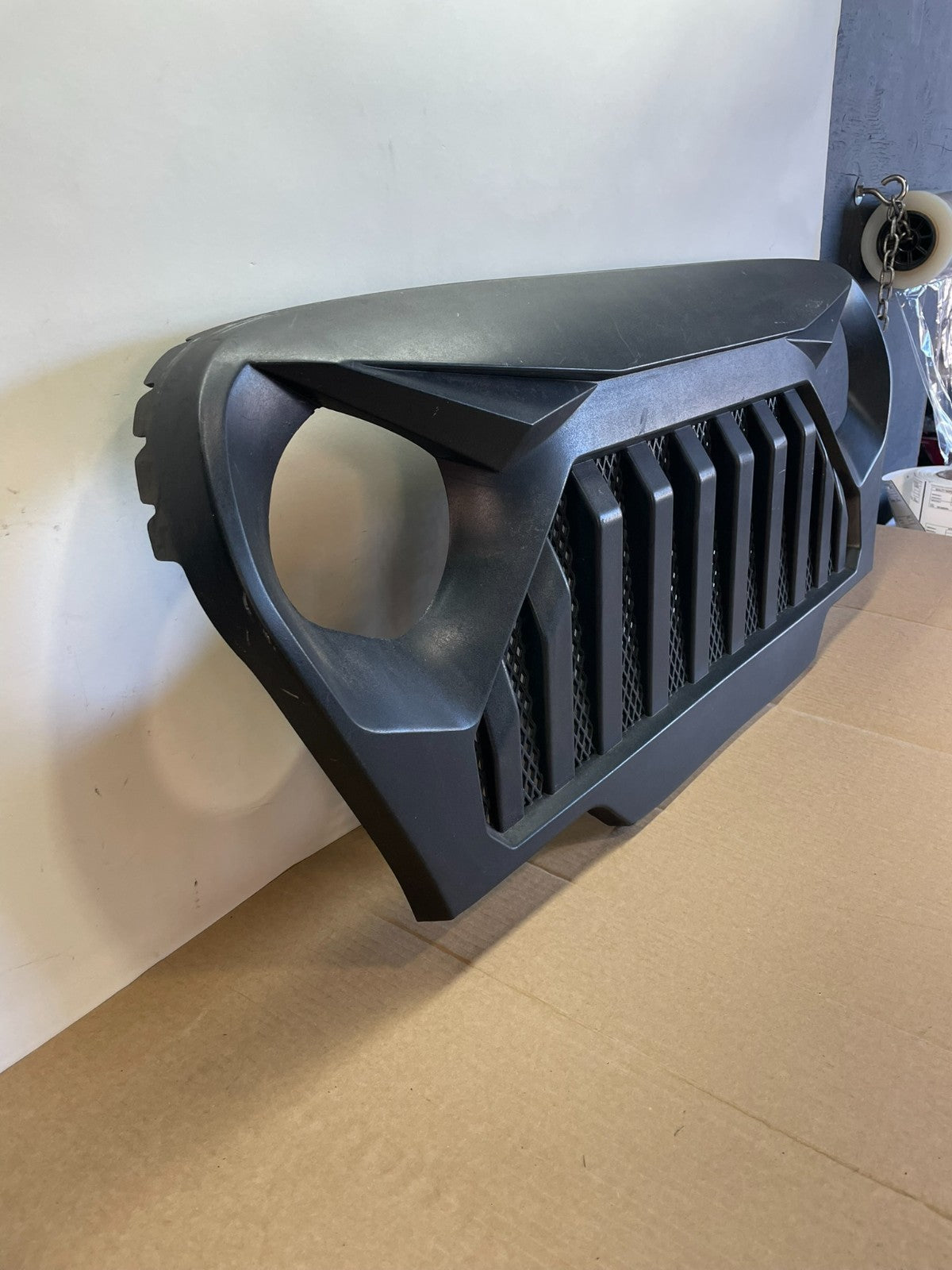 1997 to 2006 Jeep Wrangler TJ Front Matte Black Grill Grille with Mesh AG98522