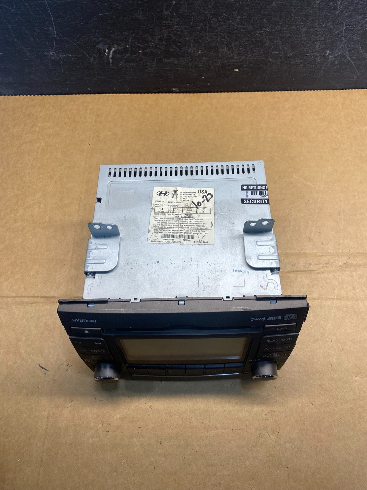 2009 2010 Hyundai Sonata Am Fm Cd Player Radio Receiver AD7330 DG3
