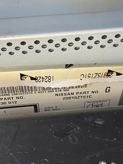 2010-2012 Nissan Sentra Center Dash Radio Bezel Panel Cubby Storage AI3144 DG5