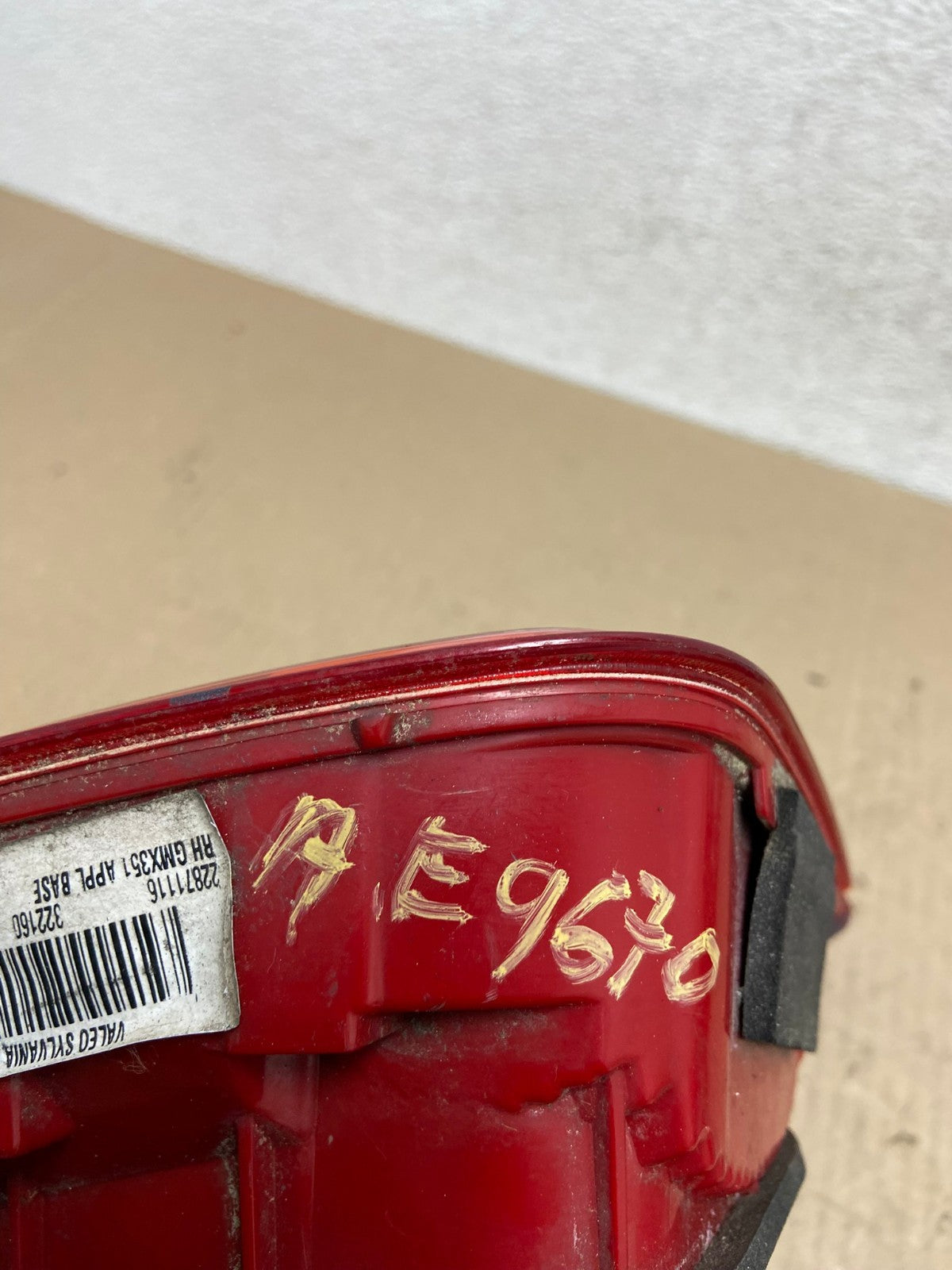 2013-2016 Chevrolet Malibu Right Passenger Rh Inner Tail Light AE9670 LK6