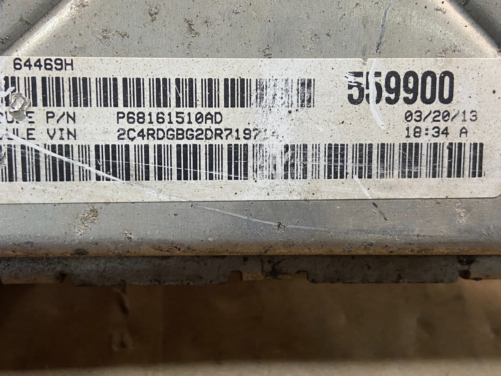 2013 Dodge Grand Caravan Town & Country ECU Engine Computer AF9126 DG2
