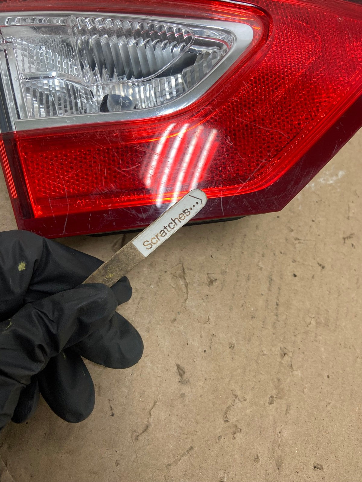 2013 to 2016 Ford Fusion Left Driver Side Tail Light Inner AG4877 LK4