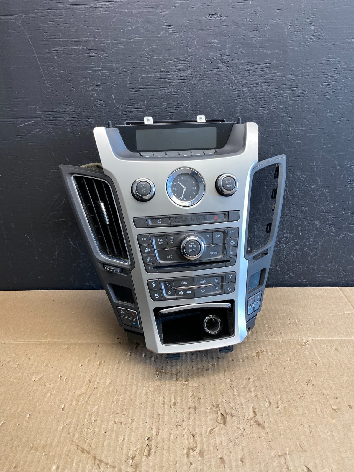 2008-2012 Cadillac CTS A/C Heater Radio Climate Control Panel Bezel OE AC9106 DG0