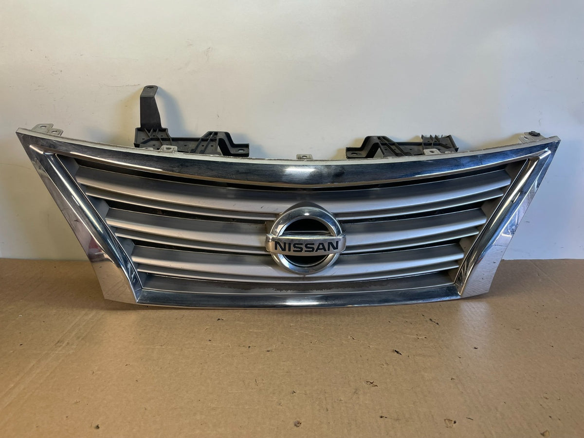 2013 to 2015 Nissan Sentra Front Upper Chrome Grill Grille Aftermarket AH0378 DG0