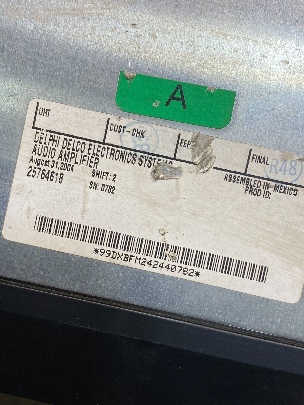 2008 to 2013 Cadillac CTS Stereo Audio Amplifier 25764618 AI0282 DW2