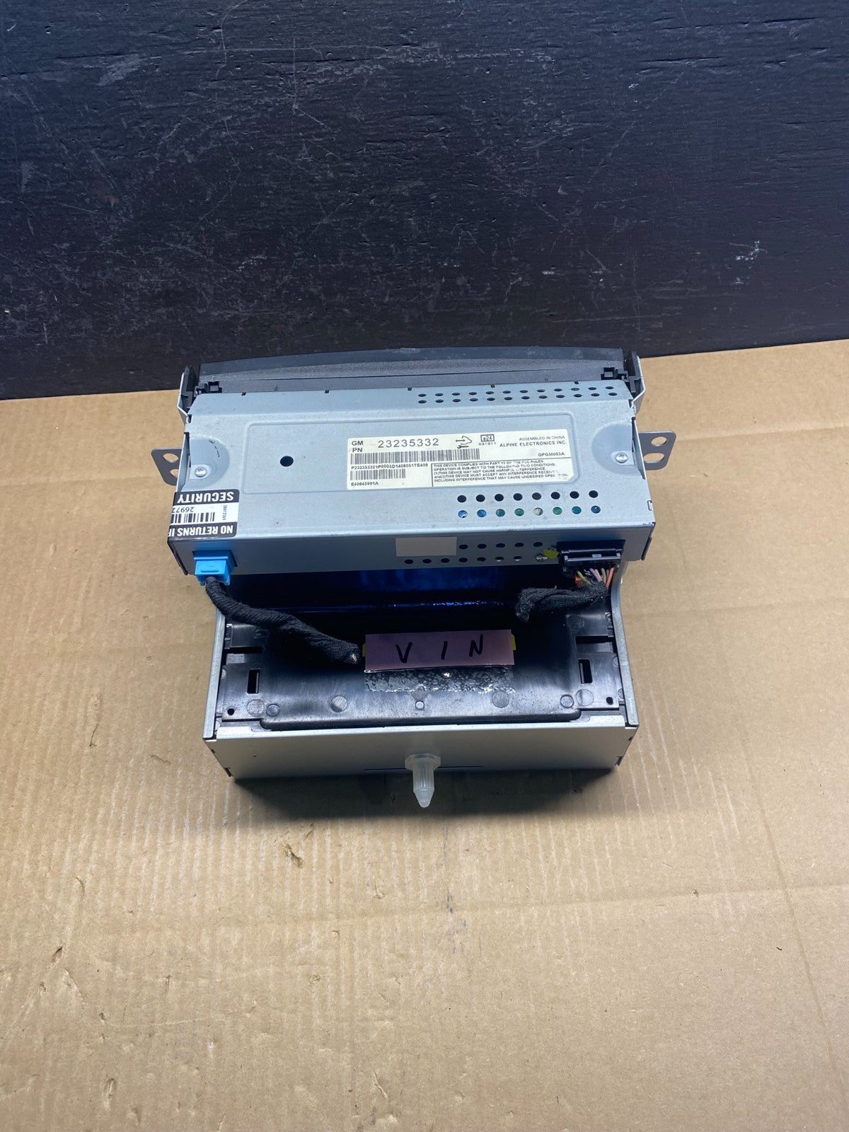 2013 2014 2015 Chevrolet Malibu Display Dash Screen Radio Information AD1571 DW3