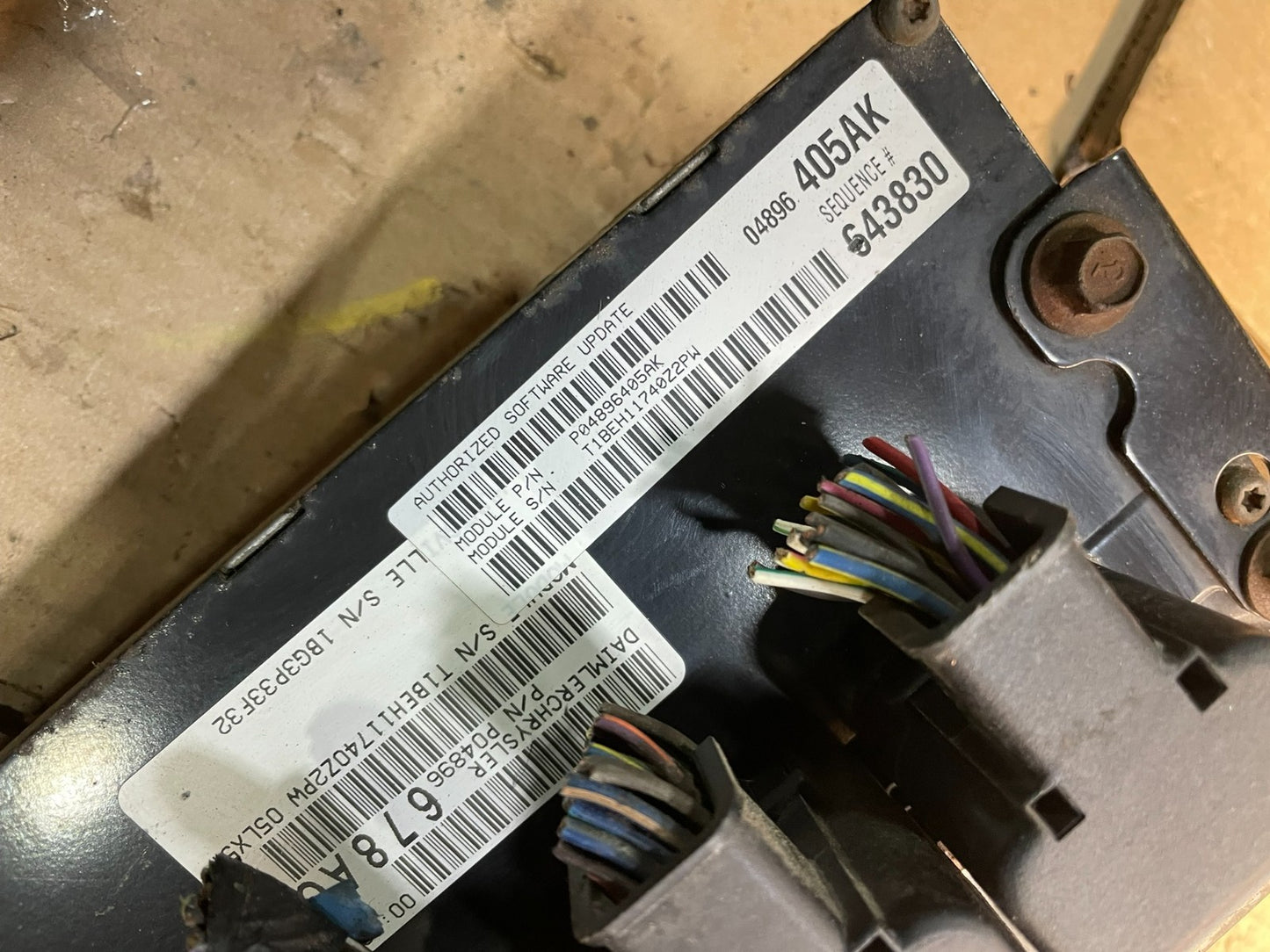 2007 Dodge Magnum Charger 300  5.7L Engine Control Unit ECU W4320  DG3