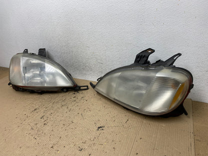 1998 to 2001 Mercedes ML320 ML-Class Left+Right Halogen Headlights AF7196 DW1