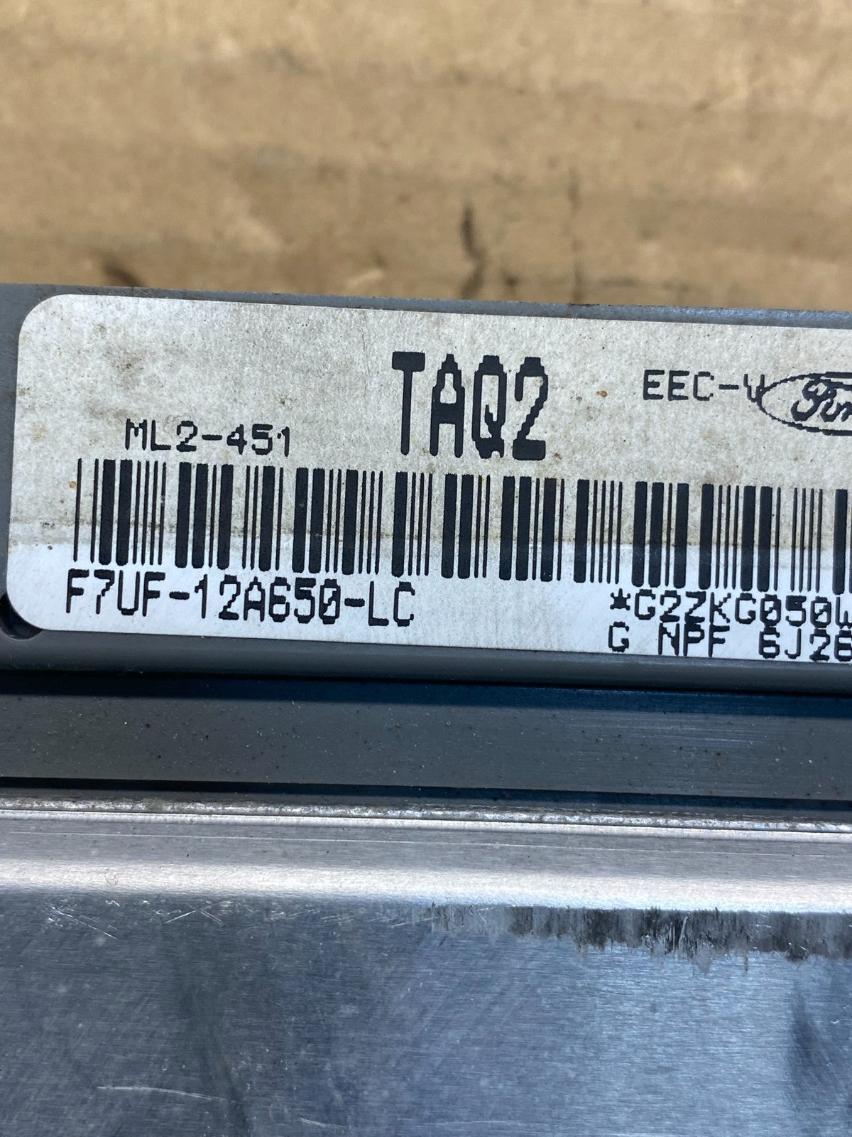 1997 Ford Van E150 E250 Engine Control Module Unit ECU ECM AE6226 DW2