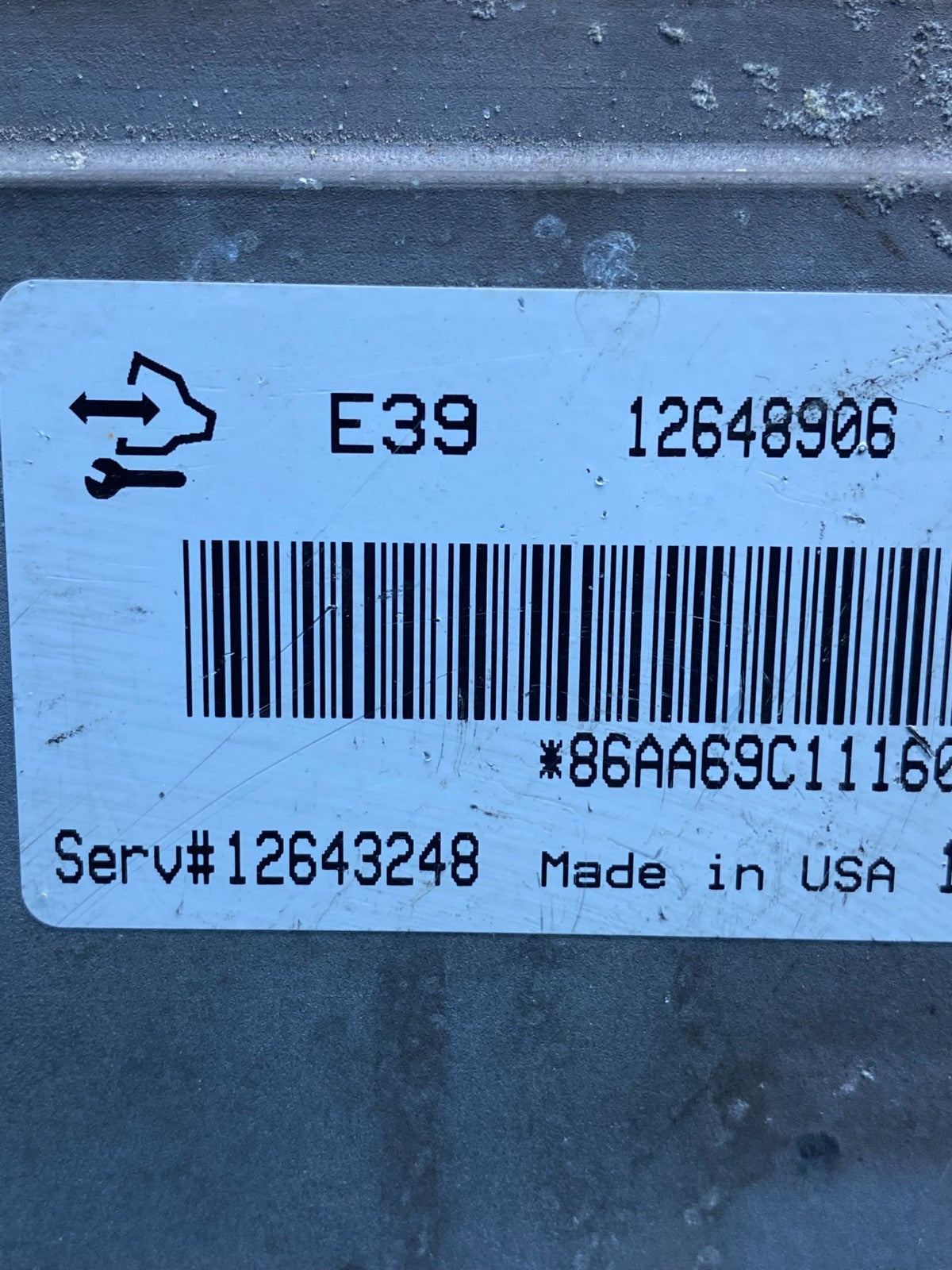 2012 - 2016 Chevrolet Equinox Ecu Engine Control Module Ecm 12648906 AI9852 DW2