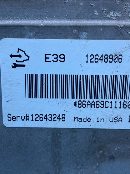 2012 - 2016 Chevrolet Equinox Ecu Engine Control Module Ecm 12648906 AI9852 DW2