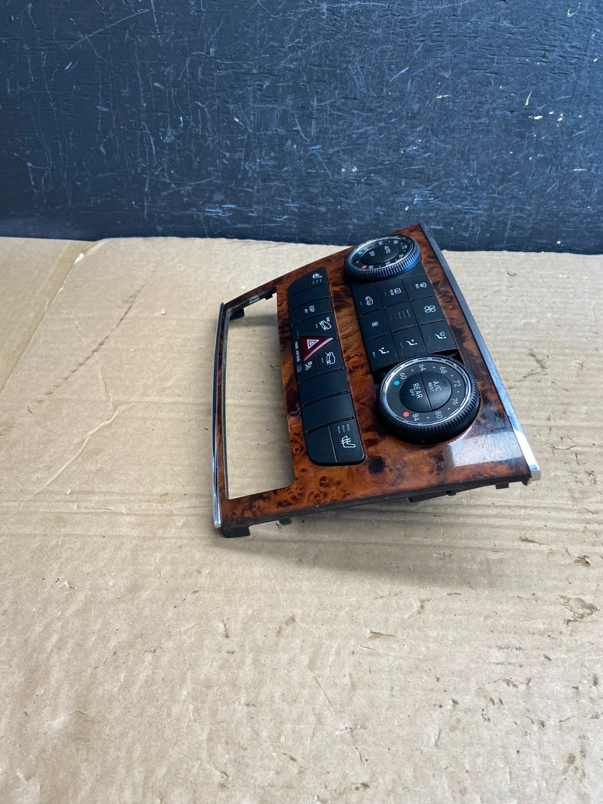 2007-2012 Mercedes X164 GL350 GL450 Climate Control Bezel Wood Switch AF2105 DW2