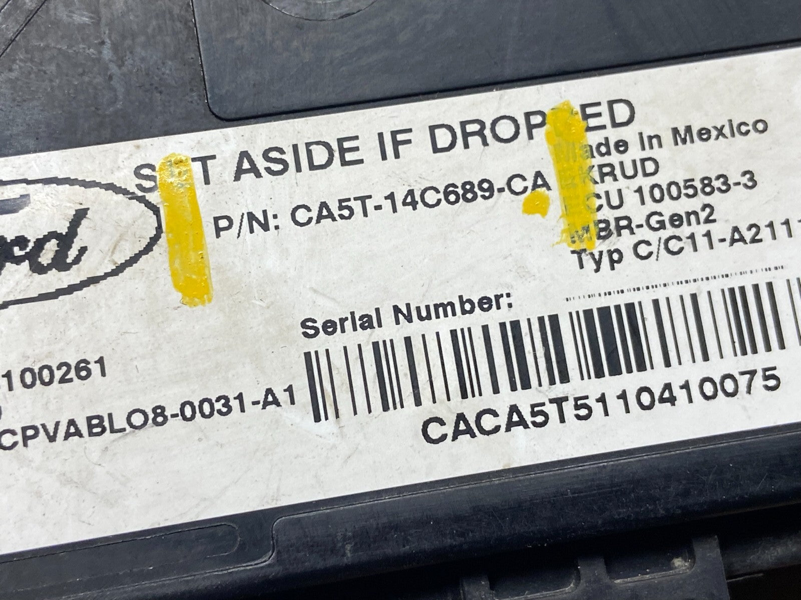 2010 2011 2012 Ford Lincoln Rear Radar Blind Spot Module L1868 DG OEM6