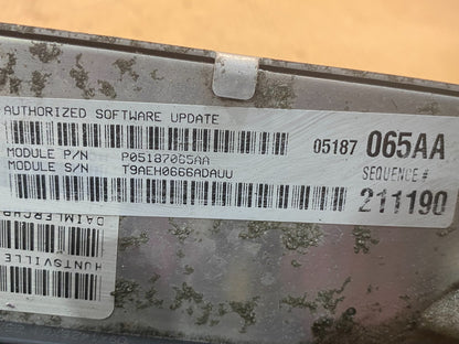 2006 Dodge Magnum Charger 300 3.5L Engine Control Unit ECU P05187065a AE6400 DW2