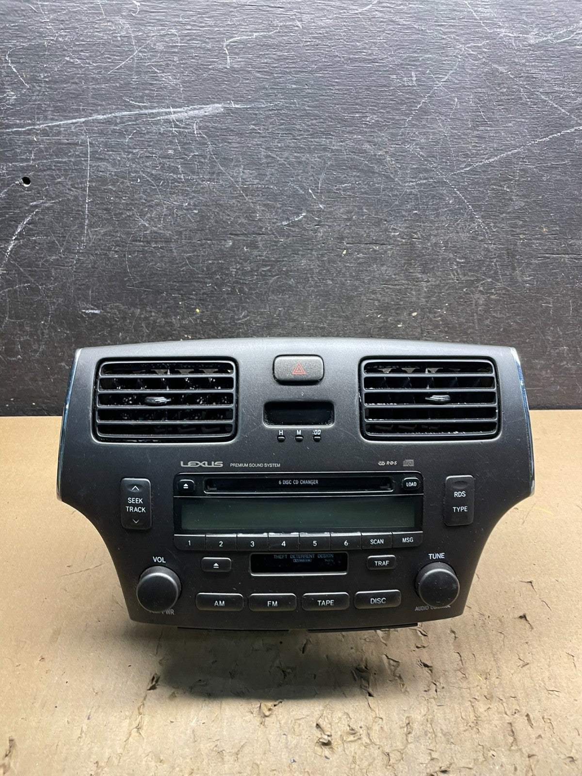 2002-2006 Lexus ES330 Es300 Radio Receiver Tape CD Air Vent Bezel OEM W4461 DG0