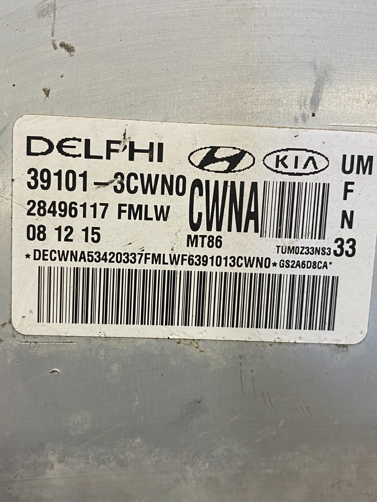 2016-2018 Kia Sorento 3.3L Ecm Ecu Engine Computer Control Module ac8707 DG2