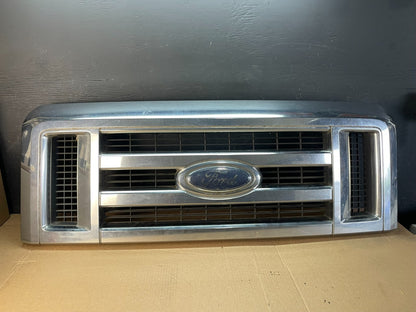 2008 to 2014 Ford Econoline E150 E250 Front Upper Chrome Grill Grille AF5185 DG0