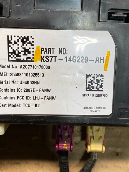 2017 to 2020 Ford Fusion Communication Telematic Control Module r2591 DG5