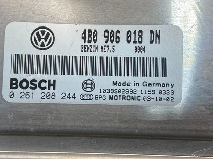 2004 Volkswagen Jetta Passat 1.8L ECM Engine Control Unit ECU ag1555 DG2